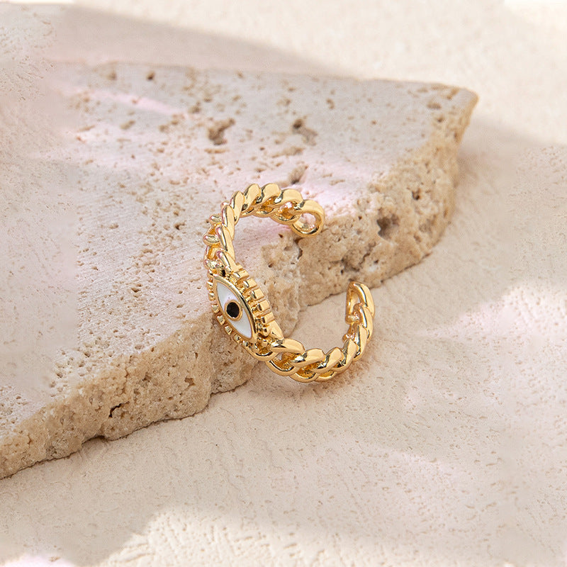 Advanced Sense Of Individuality, Oil Dripping Evil Eye Ring