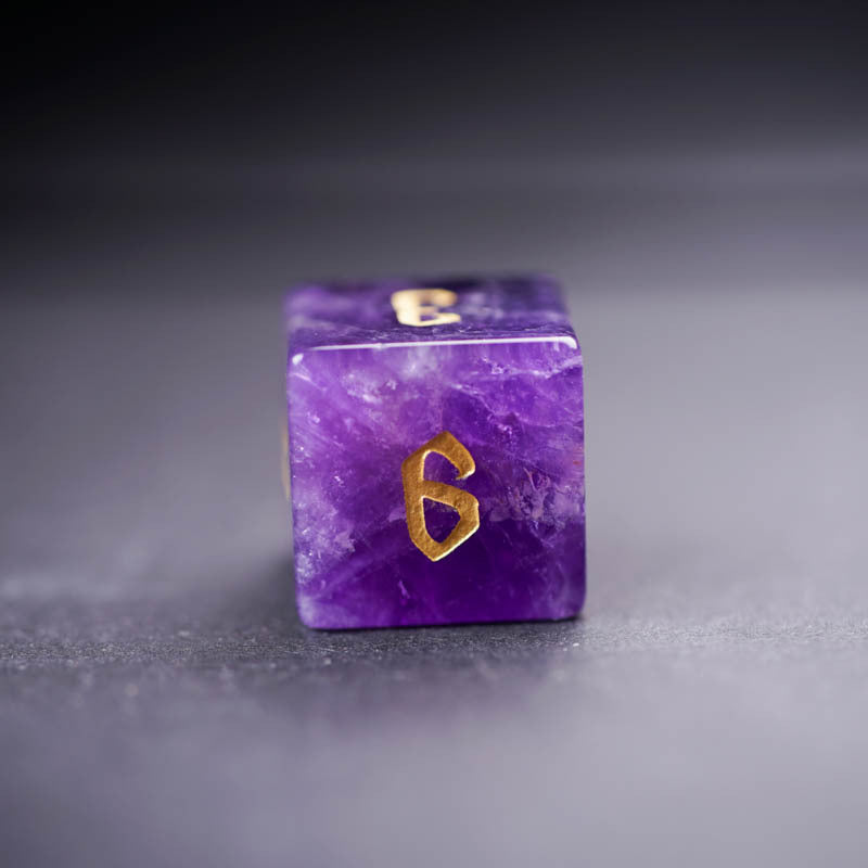 Natural Amethyst Tarot Dice