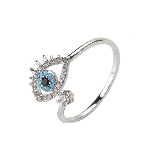 Evil Eye Diamond Ring