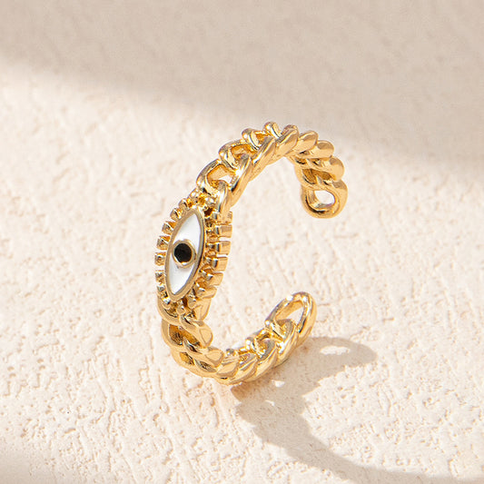 Advanced Sense Of Individuality, Oil Dripping Evil Eye Ring